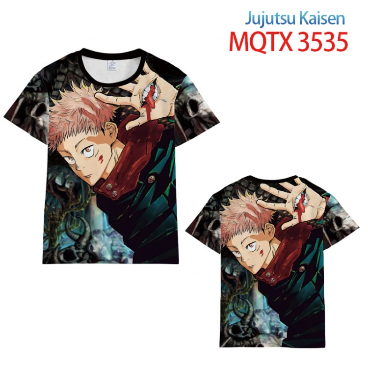 Jujutsu Kaisen Full color printed short sleeve T-shirt from  S to 5XL MQTX3535