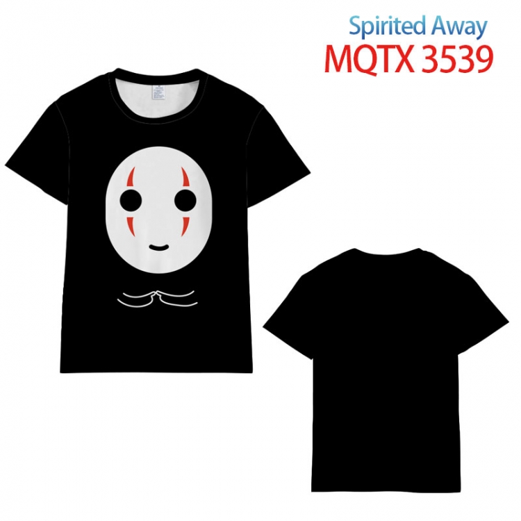 Spirited Away Jujutsu Kaisen Full color printed short sleeve T-shirt from  S to 5XL MQTX3539