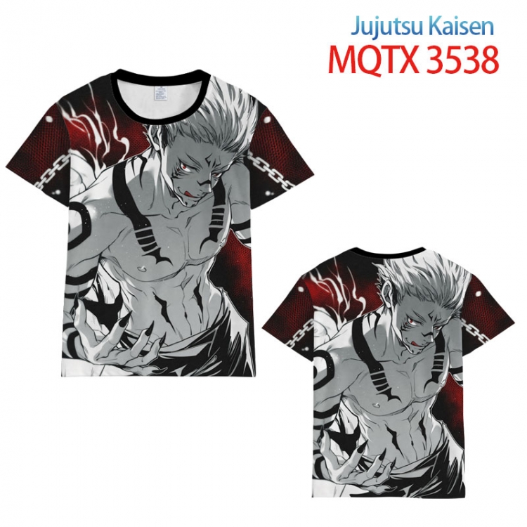 Jujutsu Kaisen Full color printed short sleeve T-shirt from  S to 5XL MQTX3538