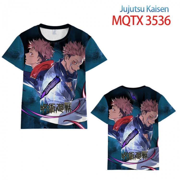 Jujutsu Kaisen Full color printed short sleeve T-shirt from  S to 5XL MQTX3536