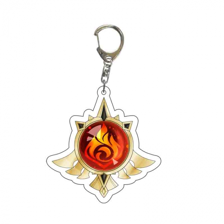 Genshin Impact Anime acrylic Key Chain  price for 5 pcs 6749