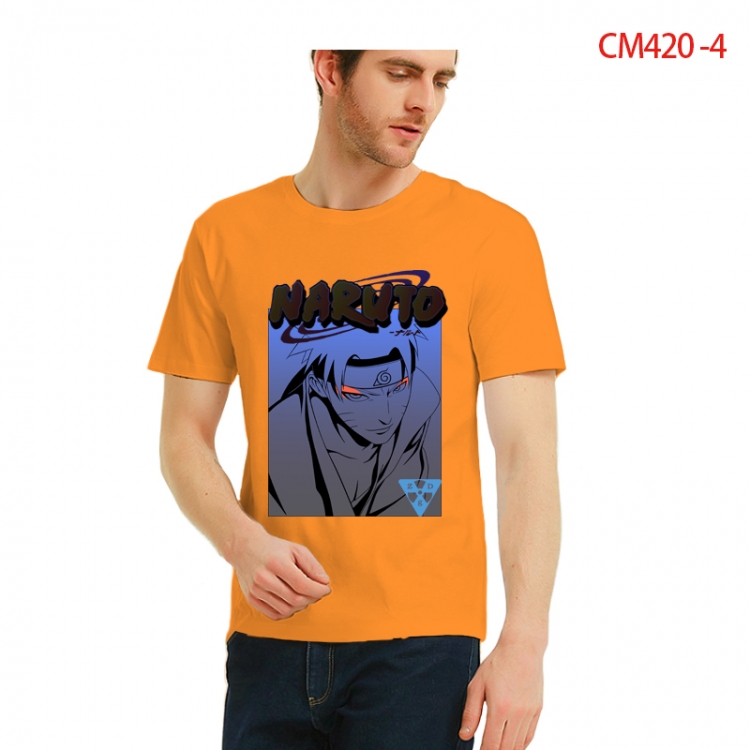 Naruto Printed short-sleeved cotton T-shirt from S to 3XL CM420-4