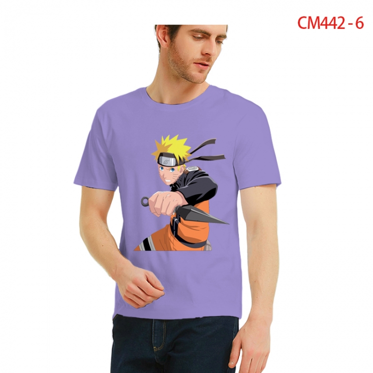 Naruto Printed short-sleeved cotton T-shirt from S to 3XL CM442-6