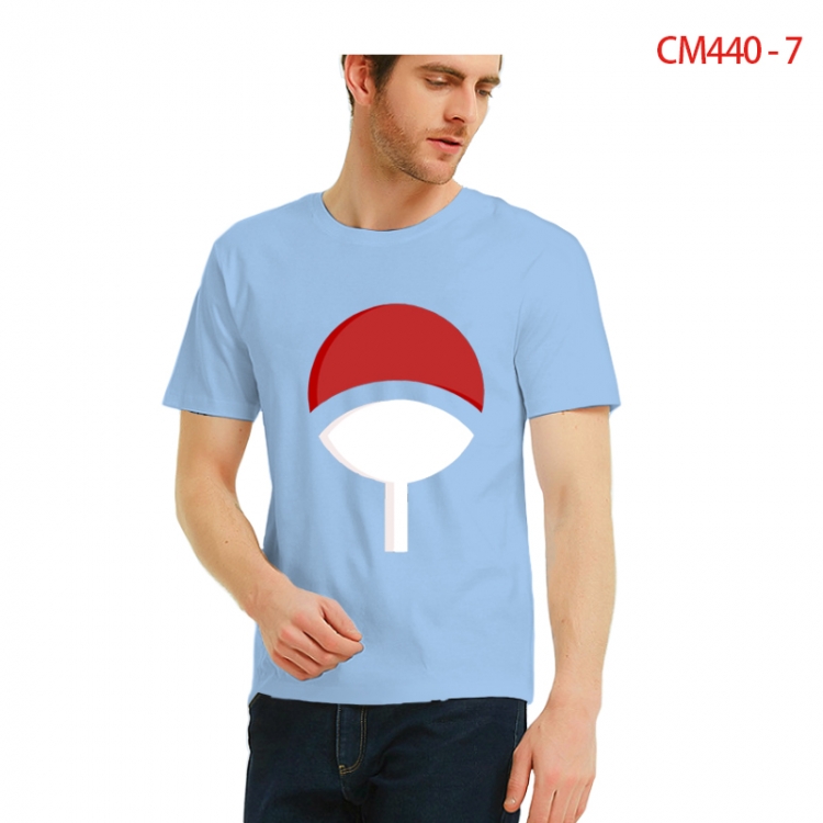 Naruto Printed short-sleeved cotton T-shirt from S to 3XL CM440-7