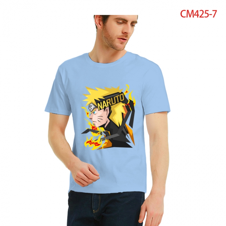 Naruto Printed short-sleeved cotton T-shirt from S to 3XL CM425-7