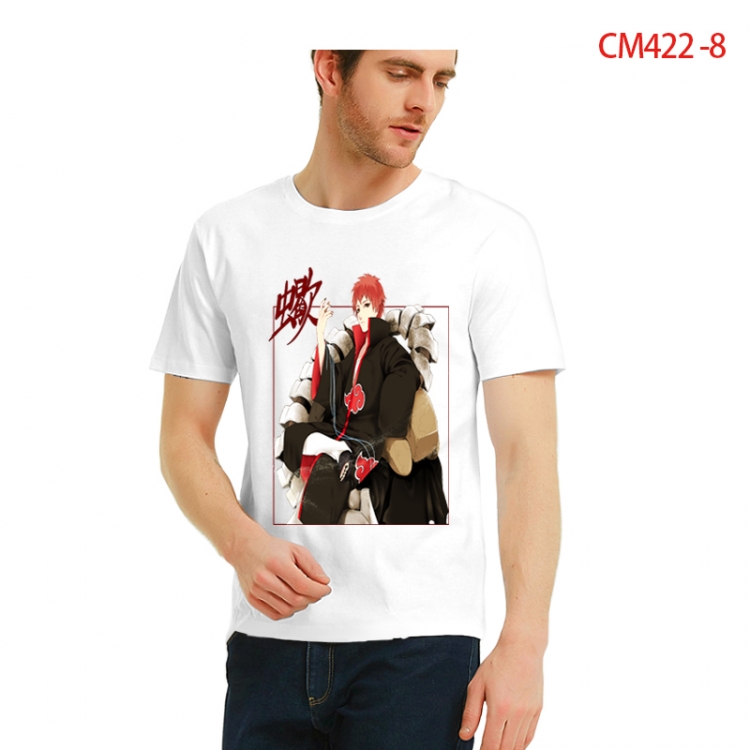 Naruto Printed short-sleeved cotton T-shirt from S to 3XL CM422-8