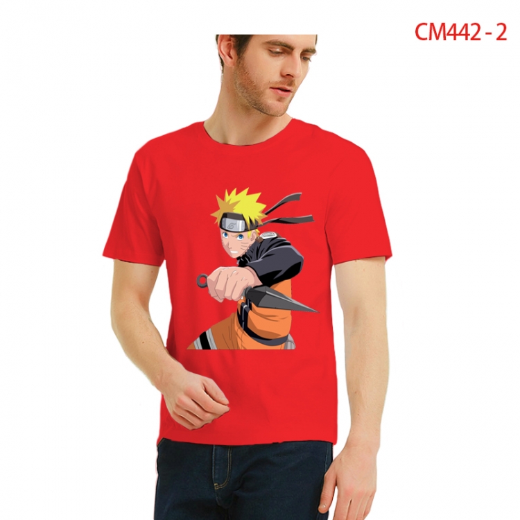 Naruto Printed short-sleeved cotton T-shirt from S to 3XL CM442-2