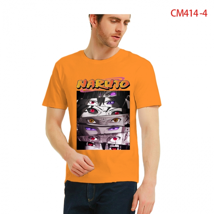 Naruto Printed short-sleeved cotton T-shirt from S to 3XL CM414-4