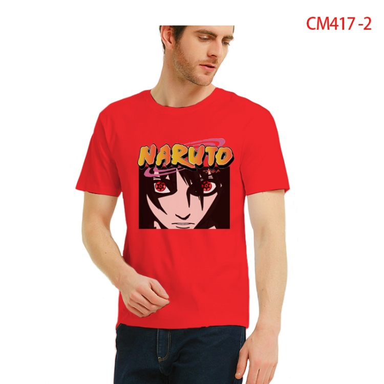 Naruto Printed short-sleeved cotton T-shirt from S to 3XL CM417-2