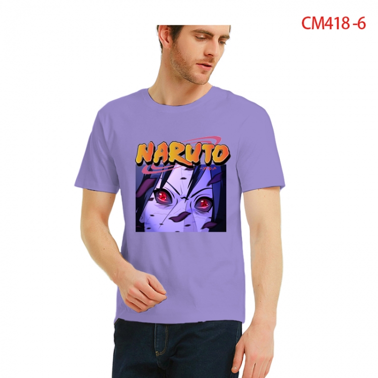 Naruto Printed short-sleeved cotton T-shirt from S to 3XL CM418-6