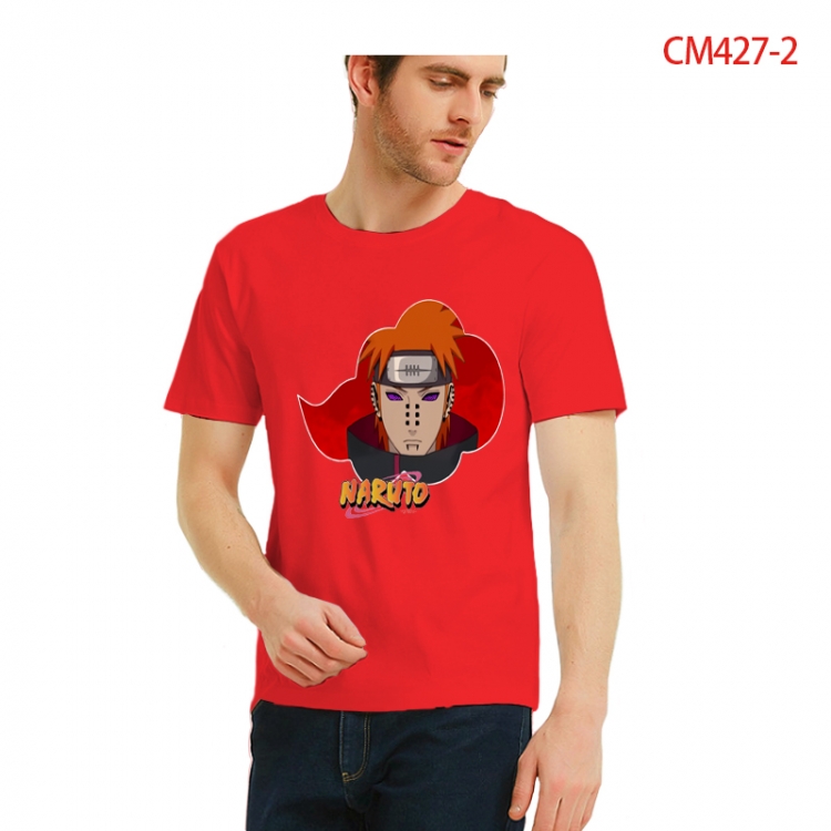 Naruto Printed short-sleeved cotton T-shirt from S to 3XL CM427-2