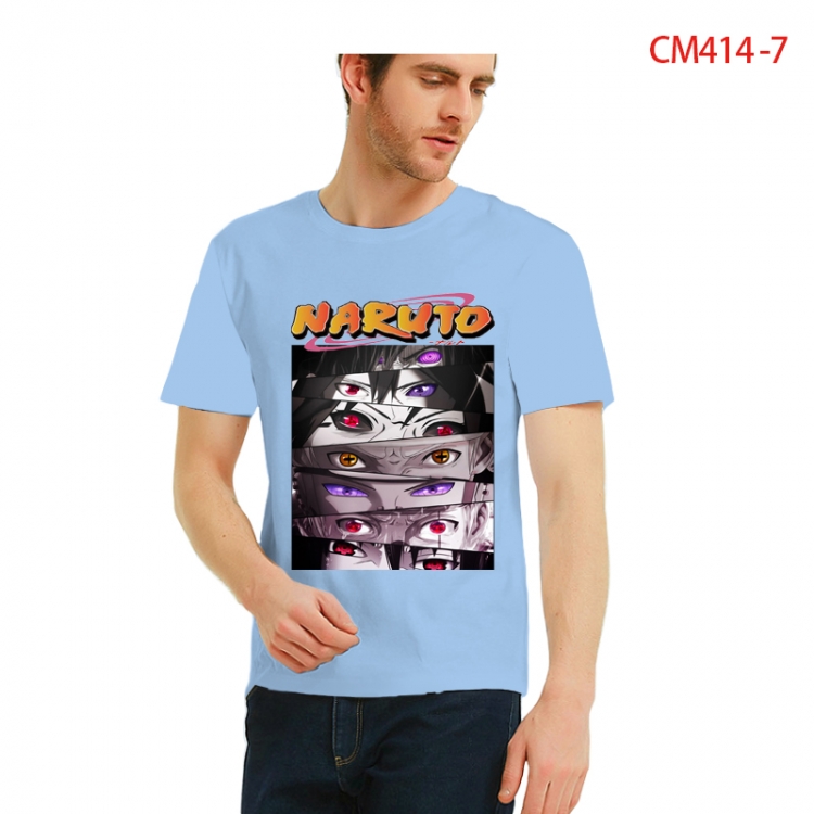 Naruto Printed short-sleeved cotton T-shirt from S to 3XL CM414-7