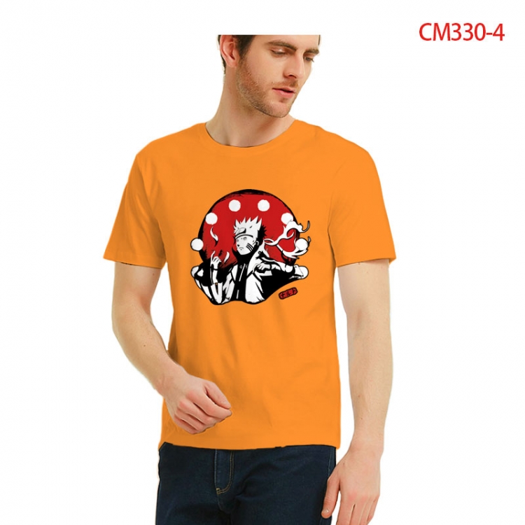 Naruto Printed short-sleeved cotton T-shirt from S to 3XL CM330-4