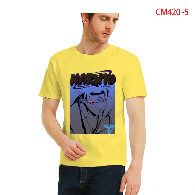 Naruto Printed short-sleeved cotton T-shirt from S to 3XL CM420-5