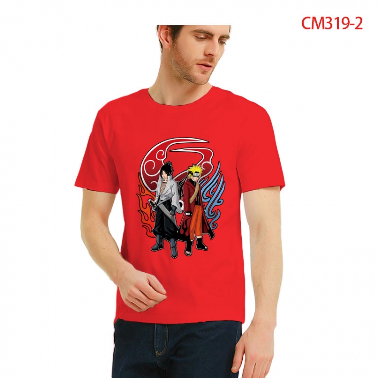 Naruto Printed short-sleeved cotton T-shirt from S to 3XL CM319-2