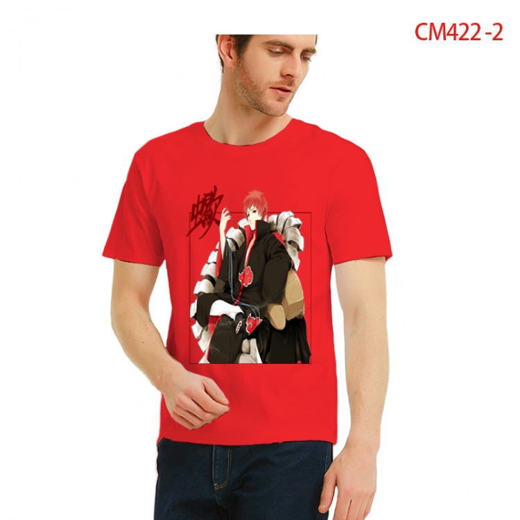 Naruto Printed short-sleeved cotton T-shirt from S to 3XL CM422-2