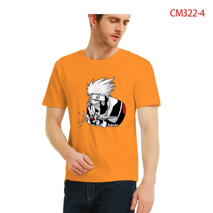 Naruto Printed short-sleeved cotton T-shirt from S to 3XL CM322-4