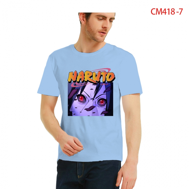 Naruto Printed short-sleeved cotton T-shirt from S to 3XL CM418-7