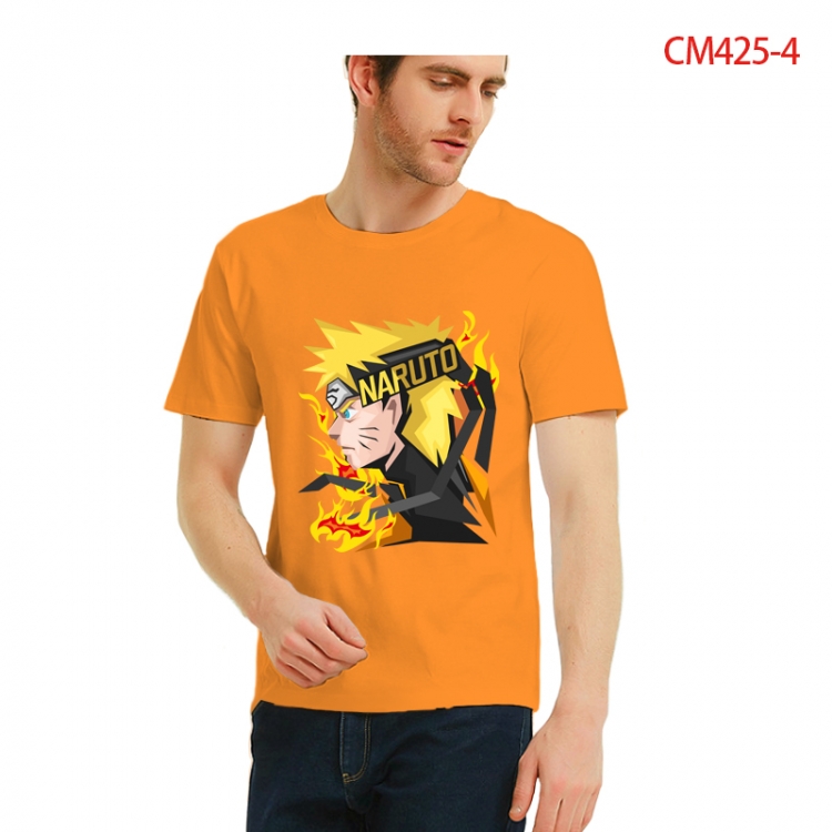 Naruto Printed short-sleeved cotton T-shirt from S to 3XL CM425-4