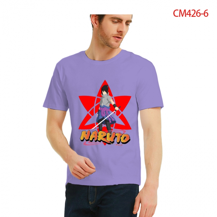 Naruto Printed short-sleeved cotton T-shirt from S to 3XL CM426-6