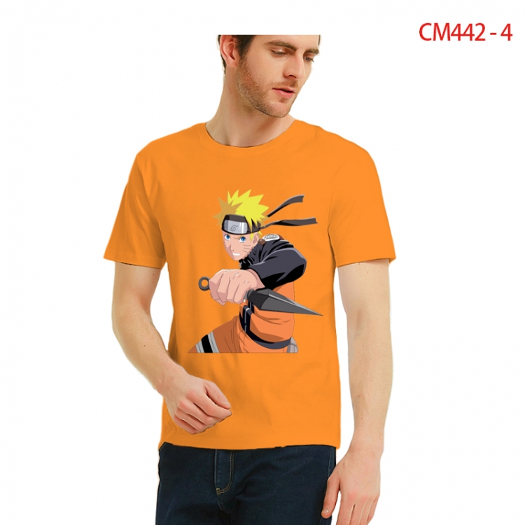 Naruto Printed short-sleeved cotton T-shirt from S to 3XL CM442-4