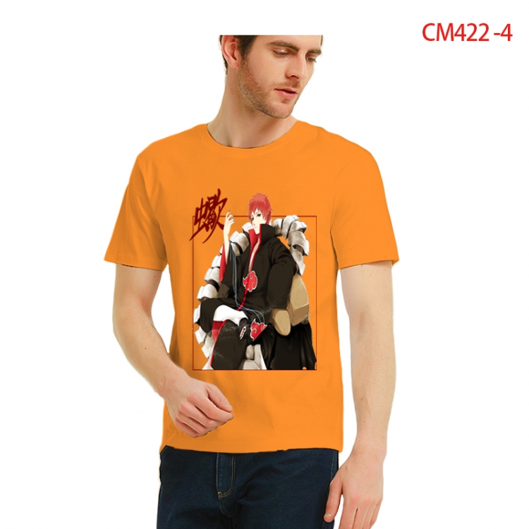 Naruto Printed short-sleeved cotton T-shirt from S to 3XL CM422-4