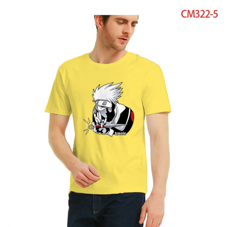 Naruto Printed short-sleeved cotton T-shirt from S to 3XL CM322-5