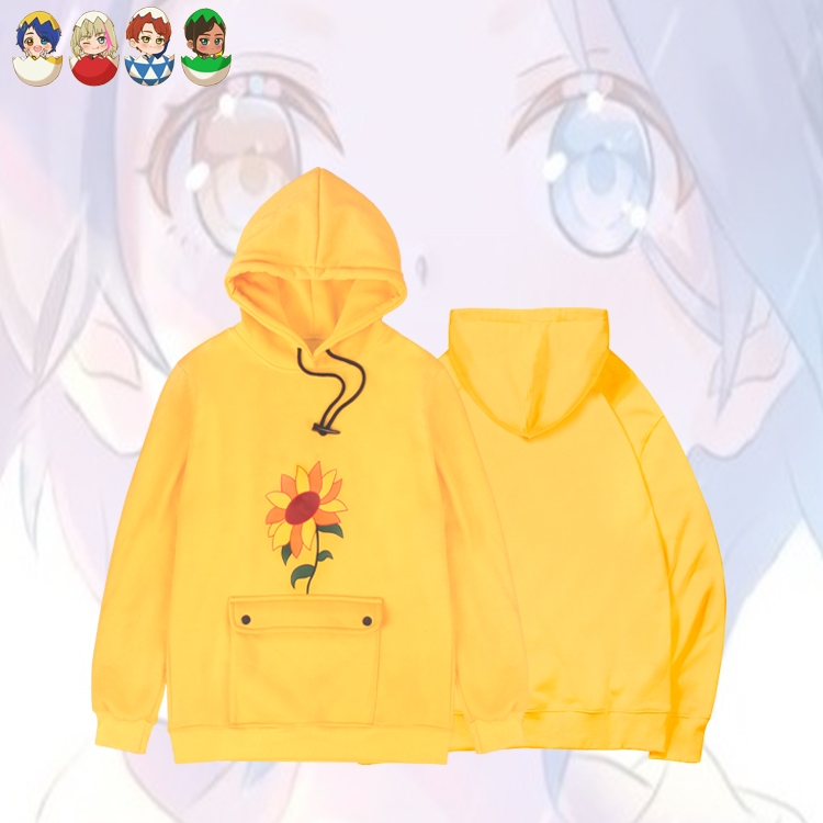 WONDER EGG PRIORITY Hooded Long Sleeve Thick Sweatshirt from S to 3XL
