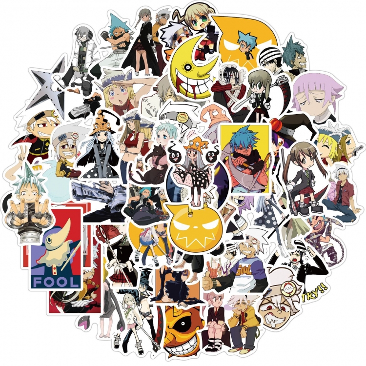 Soul Eater stickers Waterproof stickers a set of 50 price for 5 sets