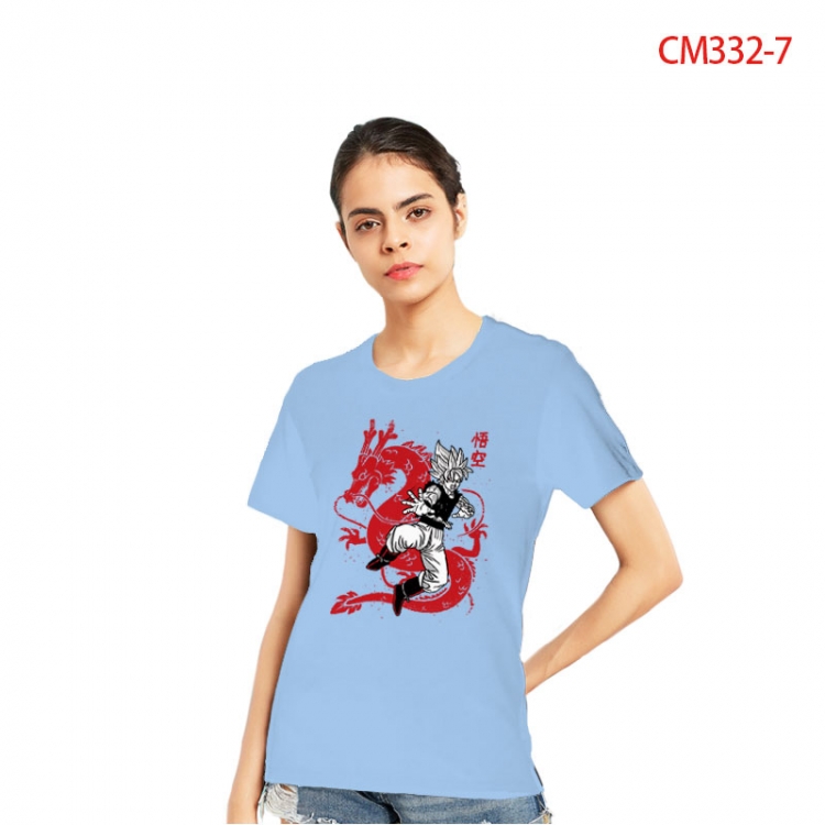 DRAGON BALL Women's Printed short-sleeved cotton T-shirt from S to 3XL  CM333-7