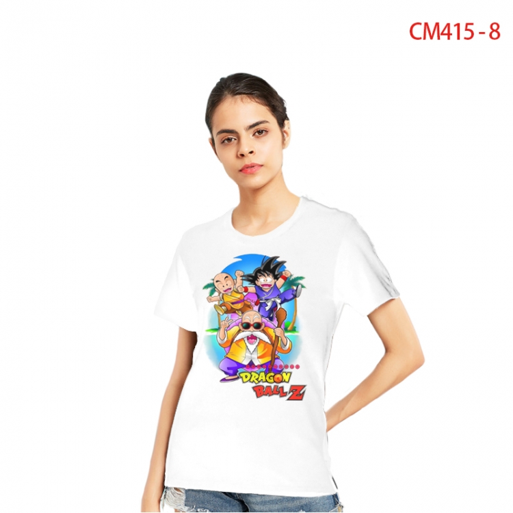 DRAGON BALL Women's Printed short-sleeved cotton T-shirt from S to 3XL CM415-8