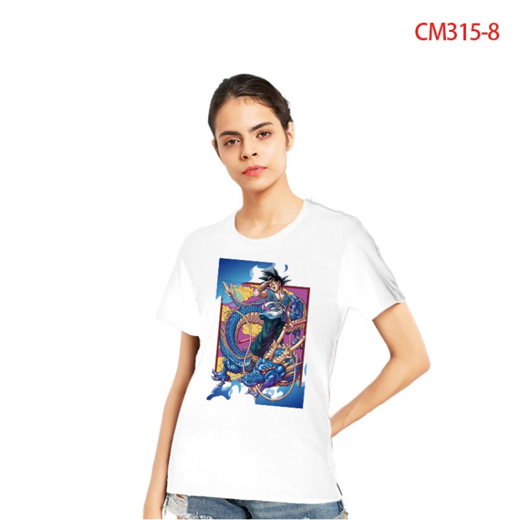 DRAGON BALL Women's Printed short-sleeved cotton T-shirt from S to 3XL CM315-8