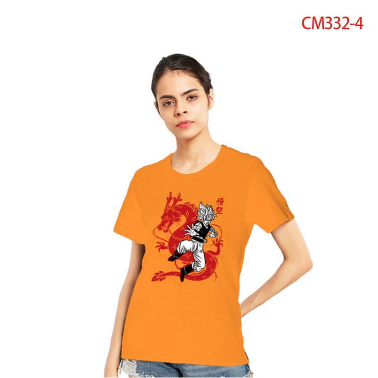 DRAGON BALL Women's Printed short-sleeved cotton T-shirt from S to 3XL CM332-4