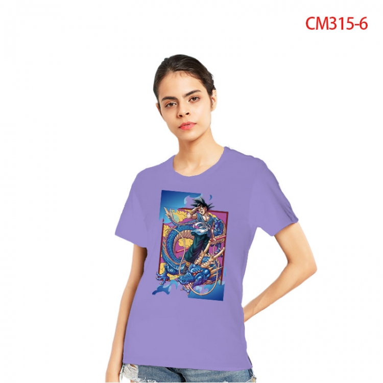 DRAGON BALL Women's Printed short-sleeved cotton T-shirt from S to 3XL  CM315-6