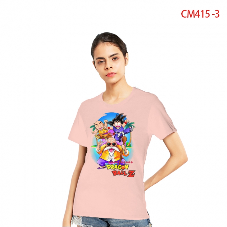 DRAGON BALL Women's Printed short-sleeved cotton T-shirt from S to 3XL CM415-3