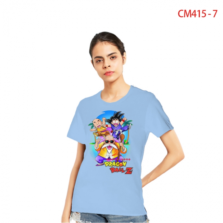 DRAGON BALL Women's Printed short-sleeved cotton T-shirt from S to 3XL CM415-7