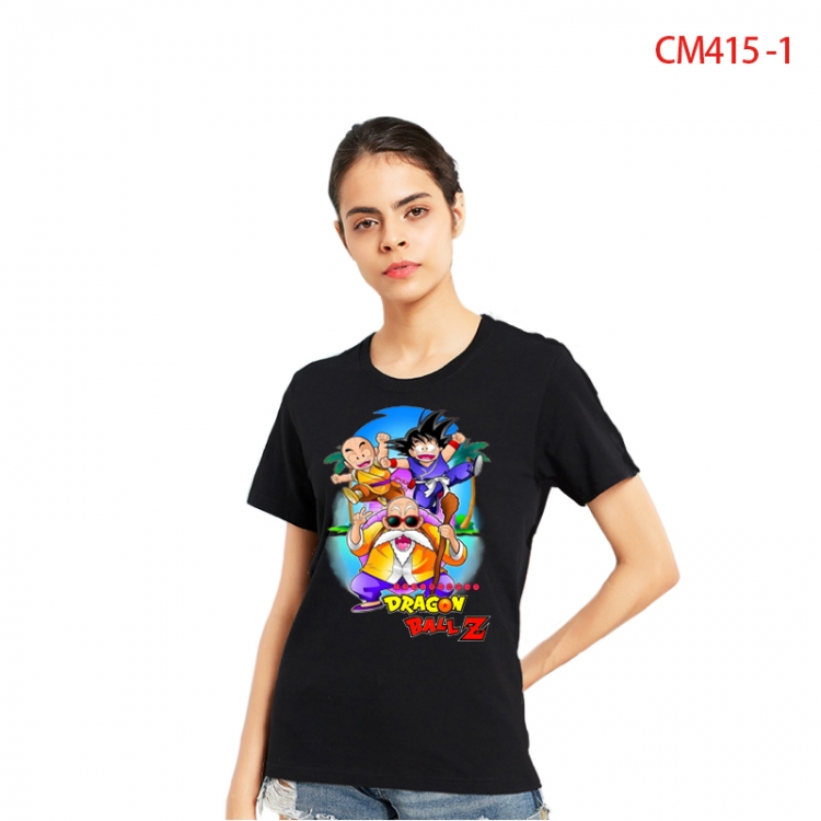 DRAGON BALL Women's Printed short-sleeved cotton T-shirt from S to 3XL  CM415-1