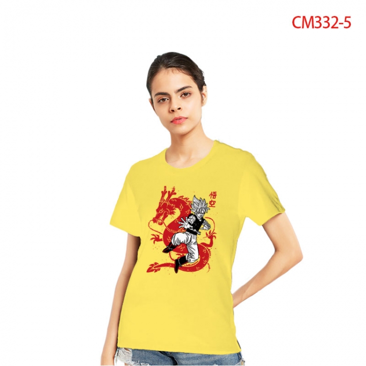 DRAGON BALL Women's Printed short-sleeved cotton T-shirt from S to 3XL   CM333-5