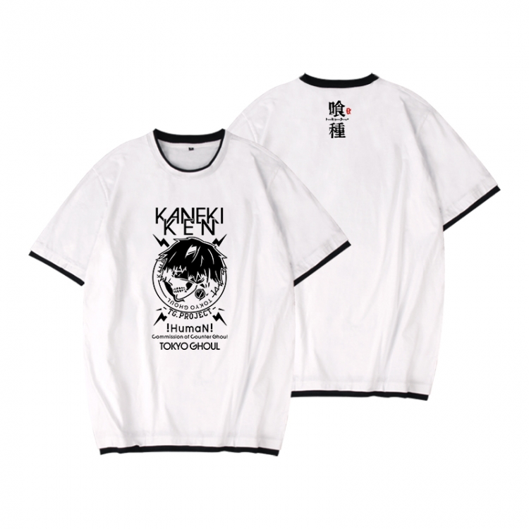 Tokyo Ghoul Full color printed short-sleeved fake two-piece T-shirt from S to XXXL