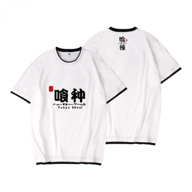 Tokyo Ghoul Full color printed short-sleeved fake two-piece T-shirt from S to XXXL