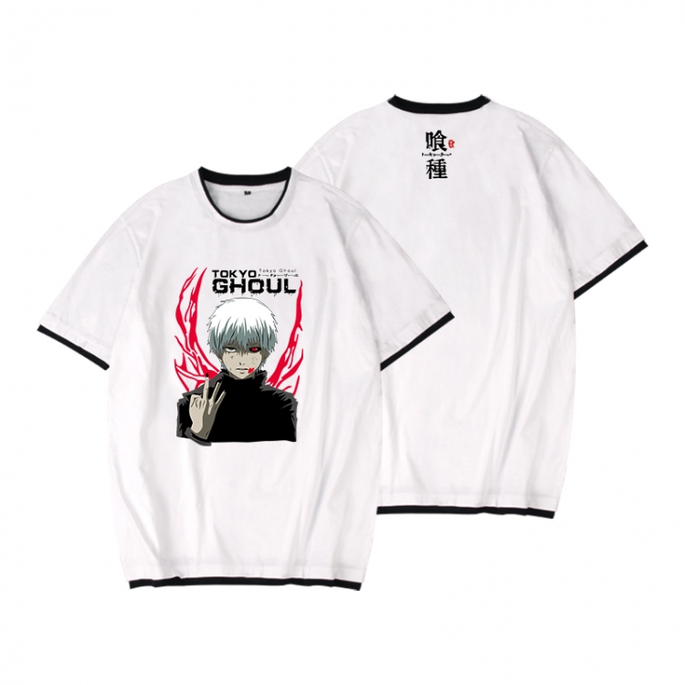 Tokyo Ghoul Full color printed short-sleeved fake two-piece T-shirt from S to XXXL