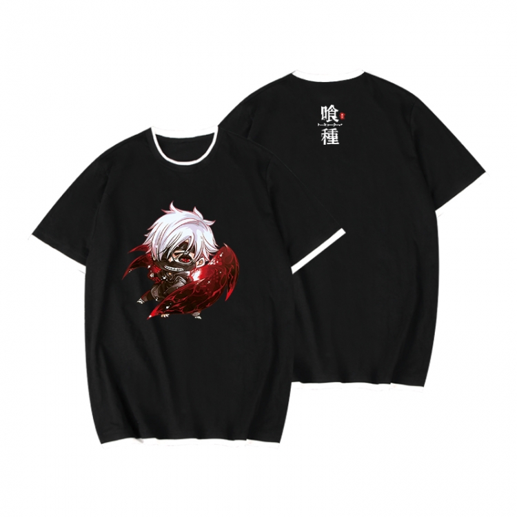 Tokyo Ghoul Full color printed short-sleeved fake two-piece T-shirt from S to XXXL