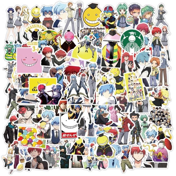 Ansatsu Kyoushitsu Assassination Classroom Doodle stickers Waterproof stickers a set of 100 price for 5 sets