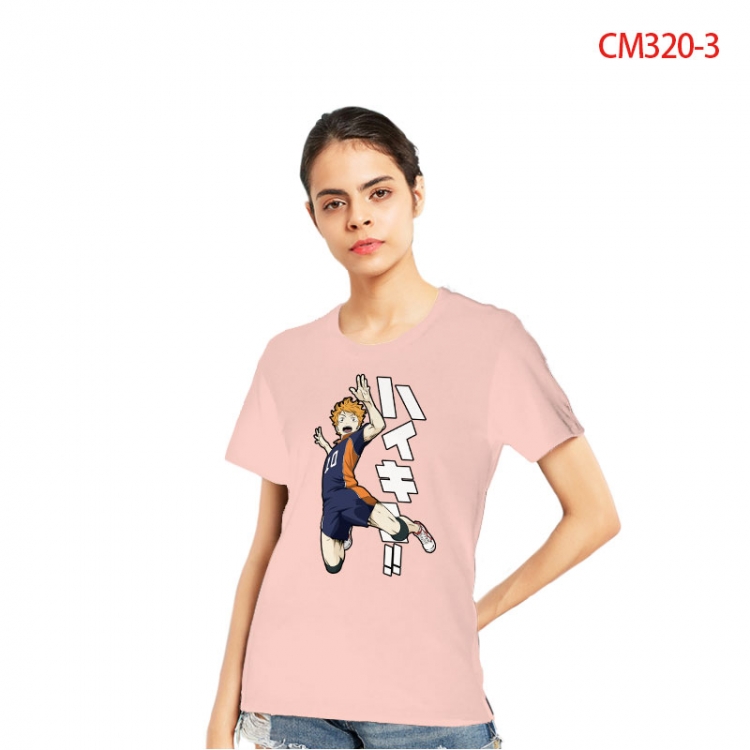 Haikyuu!! Women's Printed short-sleeved cotton T-shirt from S to 3X CM320-3