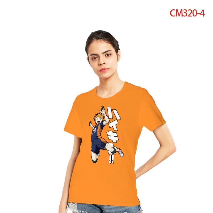 Haikyuu!! Women's Printed short-sleeved cotton T-shirt from S to 3X CM320-4