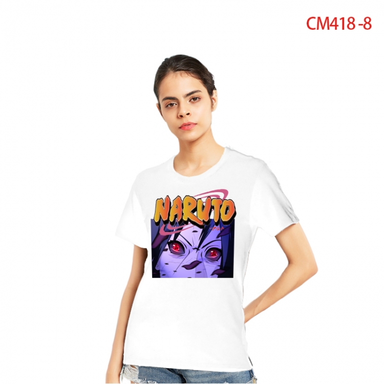 Naruto Women's Printed short-sleeved cotton T-shirt from S to 3X CM418-8