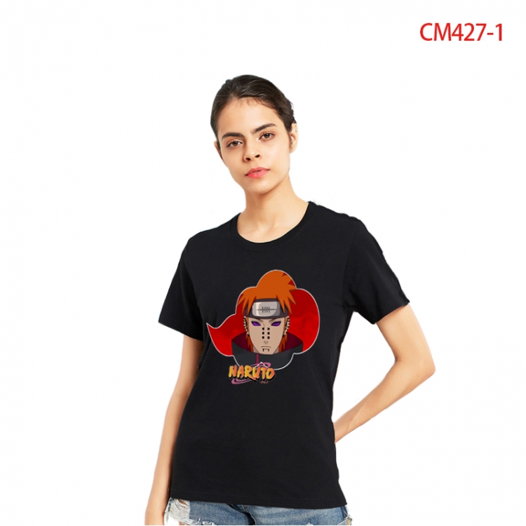 Naruto Women's Printed short-sleeved cotton T-shirt from S to 3X CM427-1