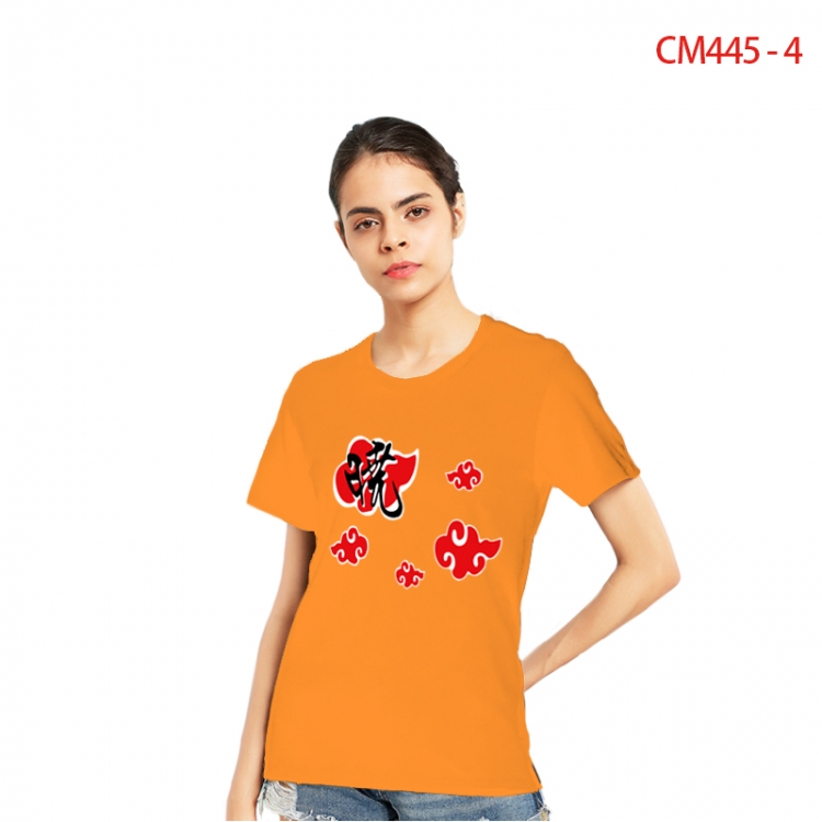 Naruto Women's Printed short-sleeved cotton T-shirt from S to 3X CM445-4