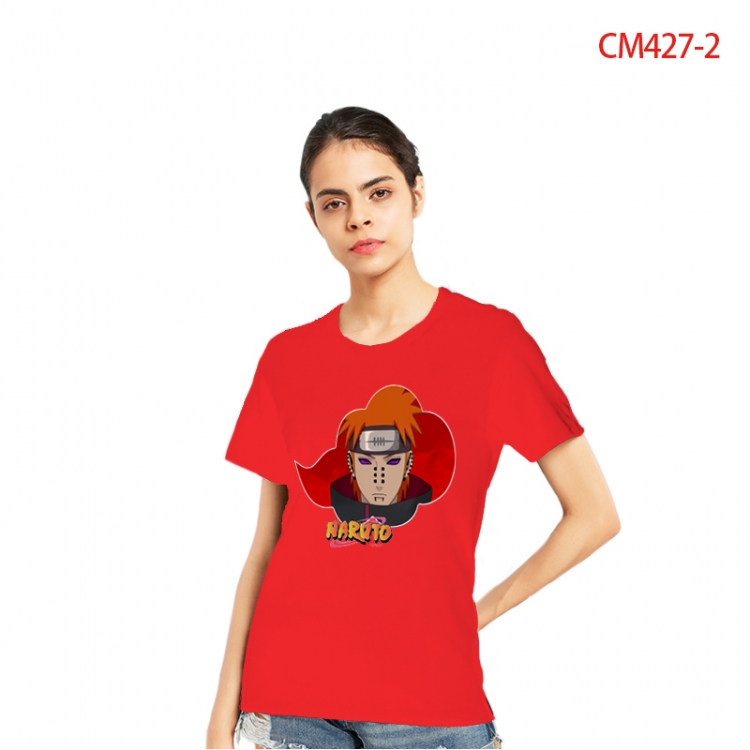 Naruto Women's Printed short-sleeved cotton T-shirt from S to 3X CM427-2