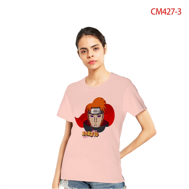 Naruto Women's Printed short-sleeved cotton T-shirt from S to 3X CM427-3